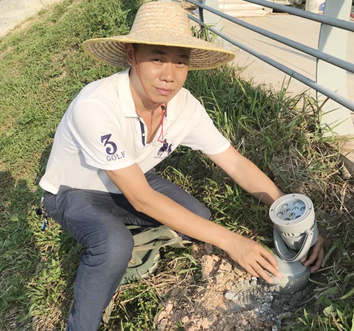 深圳市翠湖公园照明亮化_草坪灯、洗墙灯亮化工程案例
